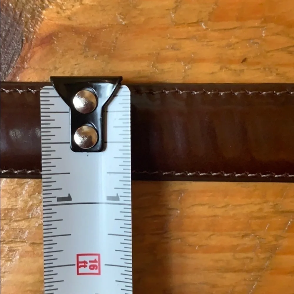 Brighton dark brown leather belt Size Medium/Large